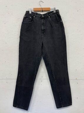 Vintage 1990s L.A. Jeans Mom Jeans, Size 33, Black Denim